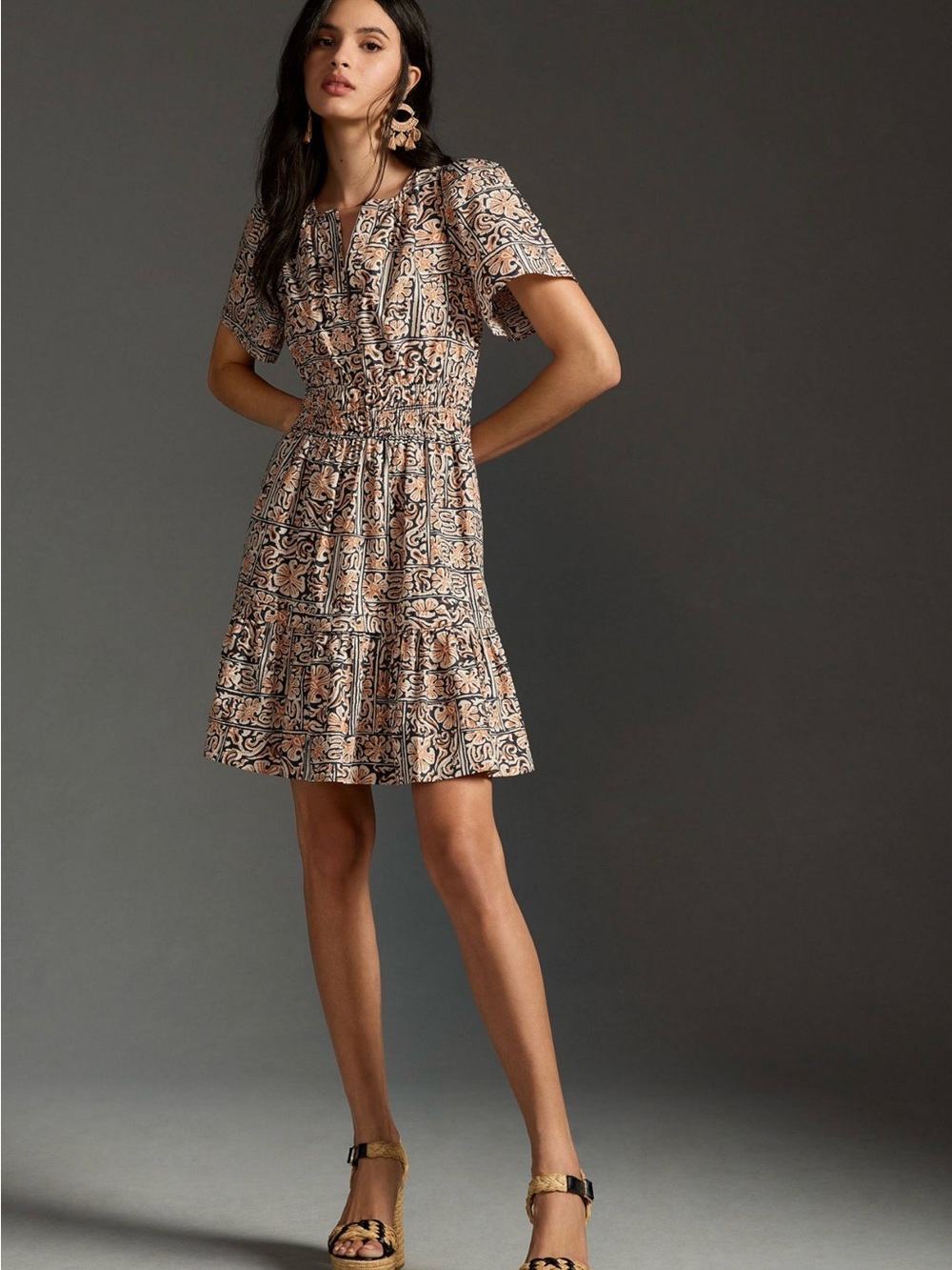 by Anthropologie Somerset Mini Dress ,Printed